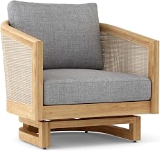 Anderson Teak Catania Swivel Chair (Cast Slate)