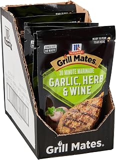 McCormick Grill Mates Garlic, Herb & Wine 30 Minute Marinade, 5 oz (Pack of 6)