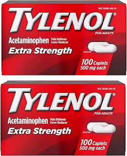 Tylenol Extra Strength Caplets, 500 mg Acetaminophen, 200 ct