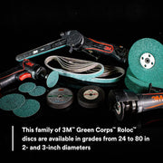 Green Corps Roloc Disc by 3M – 2 in, Factory, Pack of 25, Model 36526