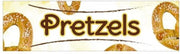 Winco EDM-2PRS, 5-3/4" X 16-1/8" Rectangular Plastic Pretzel Sign for EDM-2, Food Display, Pretzel Merchandiser