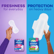 Panty Liners for Women Daily Liners by Always – Regular, Bamboo, Pack of 216, Model Thin