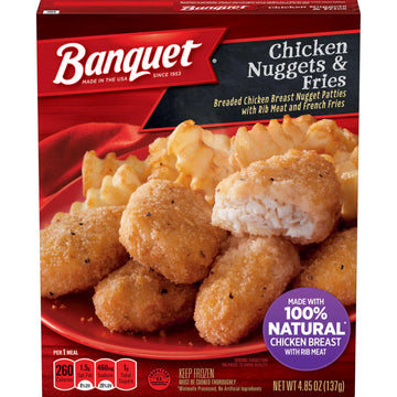 Basic Chicken Nuggets and Fries by Banquet – 4.85 Ounce (Pack of 12), Pack of 12