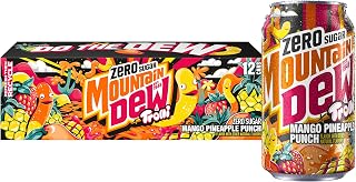 Mountain Dew Zero Sugar Soda, Trolli Mango Pineapple Punch