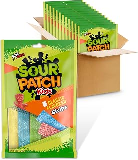 Soft & Chewy Candy Strips by Sour Patch Kids – 3.5 Ounce (Pack of 12), Pack of 12