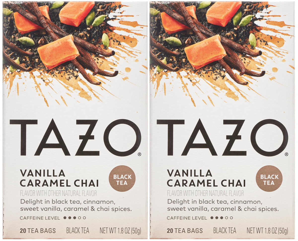 Tea,Vanilla Carmel Chai by TAZO – 20 Count (Pack of 2), Pack of 2, Model 225AA