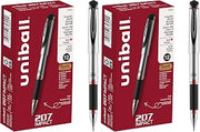 Uni-Ball Signo 207 Impact Gel Pen, 12 Red Pens, 1.0mm Bold Point, Smooth Writing (Pack of 2)