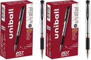 Signo 207 Impact Gel Pen by Uni-Ball – 12 count (Pack of 2), Plastic, Red, Model 65802