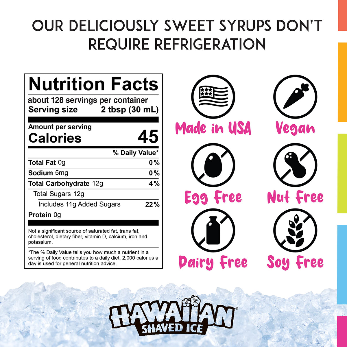 Snow Cone and Shaved Ice Machine Featuring Blade Adjustment Knob Bundled with Hawaiian Shaved Ice Syrup Gallon 4-Pack – 2 ounces, Model S777