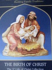 5 inch Scale The Birth of Christ by Fontanini – 5 inch, Plastic, White, Model 53513
