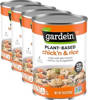 gardein Plant-Based Chick'n & Rice Soup, Vegan, 15 oz (Pack of 4)