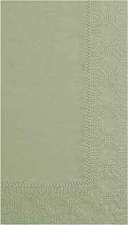 Hoffmaster 180546 Dinner Napkin, Regal Embossed, 2-Ply, 1/8 Fold, 17" Length x 15" Width, Soft Sage (8 Packs of 125)