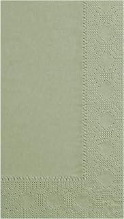 Hoffmaster 180546 Dinner Napkin, Regal Embossed, 2-Ply, 1/8 Fold, 17" Length x 15" Width, Soft Sage (8 Packs of 125)