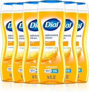Dial Body Wash, Advanced Clean Gold, 16 fl oz, Pack of 6