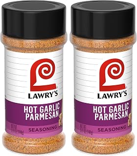 Lawry's Hot Garlic Parmesan Seasoning, 5.11 oz (Pack of 2)
