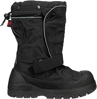 TINGLEY 7500G Orion Winter Overshoe With Gaiter, Medium, Black | Polyurethane coating is waterproof, 840 Denier nylon, Extra wide gusset for easy donning