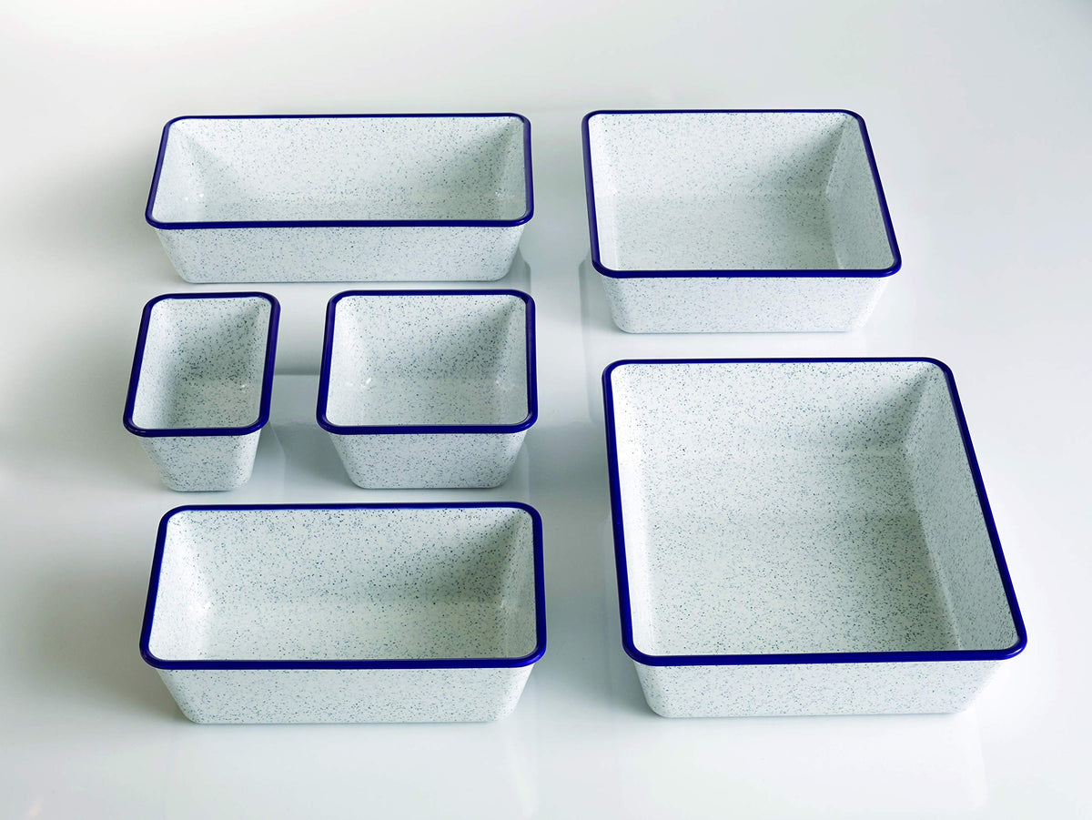 American Metalcraft Blue Speckled/White / 26-Ounces / Classic Serving Bowls