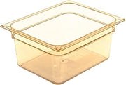 High Heat Food Pan by Carlisle FoodService Products – Half Size (Pack of 1), 8.7 quarts, Amber, Model 10422B13