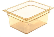 Carlisle FoodService Products Half Size (Pack of 1) / Amber / 6" Deep Storage & Transport