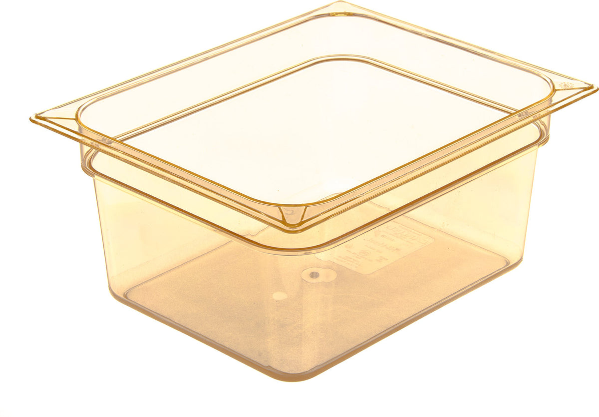 Carlisle FoodService Products Half Size (Pack of 1) / Amber / 6" Deep Storage & Transport