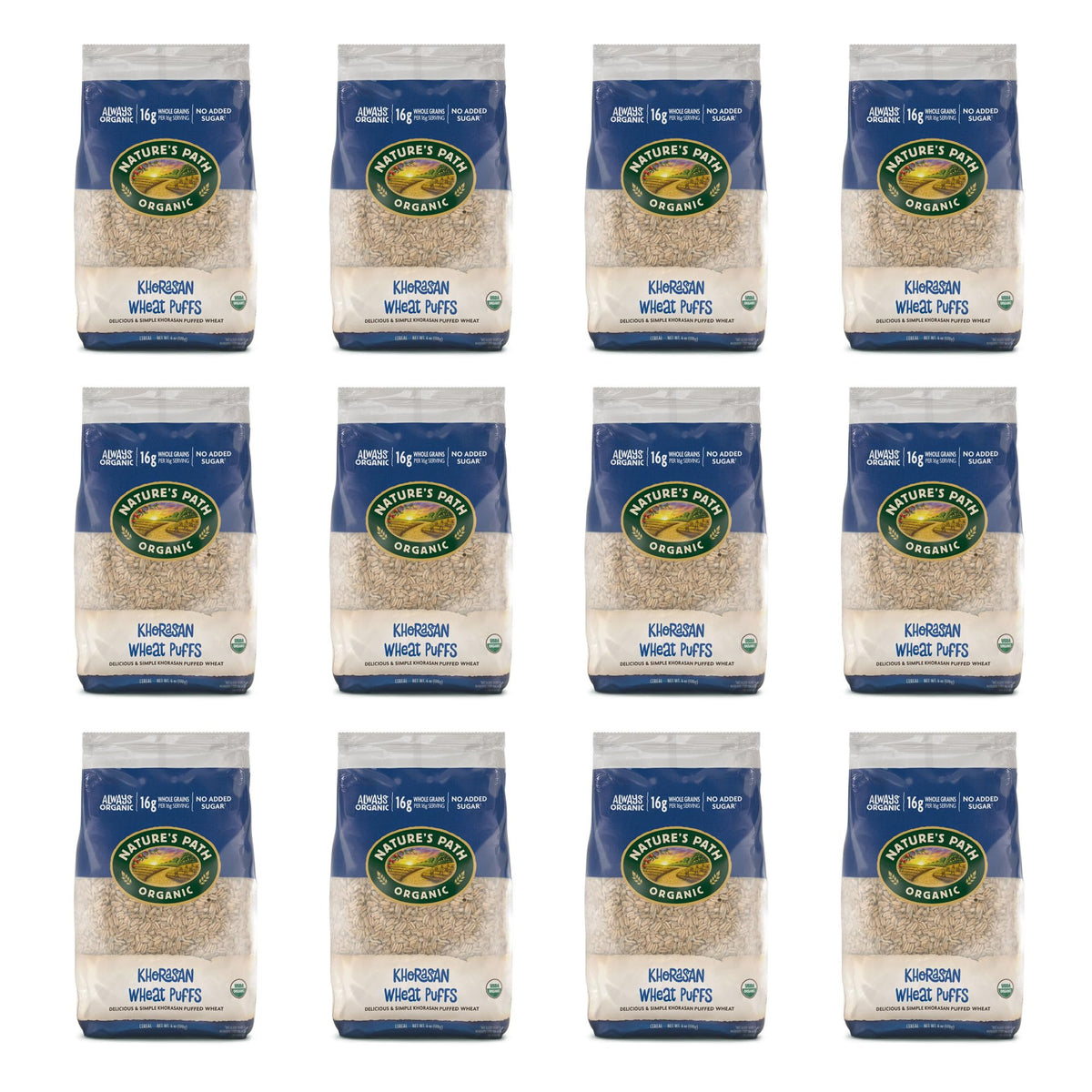 Organic Khorasan Wheat Puffs Cereal by Nature's Path – 6 Ounce (Pack of 12), Pack of 12, Model 62004