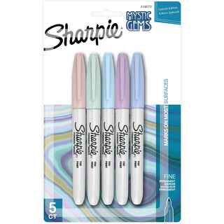 Mystic Gems Fine Point Permanent Marker 5/Pkg by Sharpie – 1 Count (Pack of 5), Metal, Multi, Pack of 5, Model 2136773