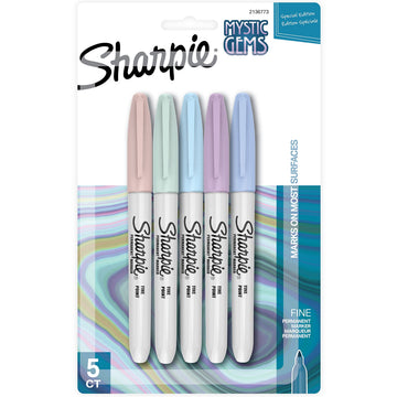 Mystic Gems Fine Point Permanent Marker 5/Pkg by Sharpie – 1 Count (Pack of 5), Metal, Multi, Pack of 5, Model 2136773