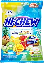 Hi-Chew Mango, Pineapple and Kiwi Tropical Mix Candy Bag, 3.53 ounce -- 6 per case