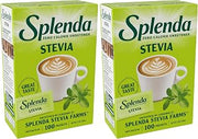 SPLENDA Stevia Zero Calorie Sweetener, Sugar Substitute Packets, 100 Count (Pack of 2)