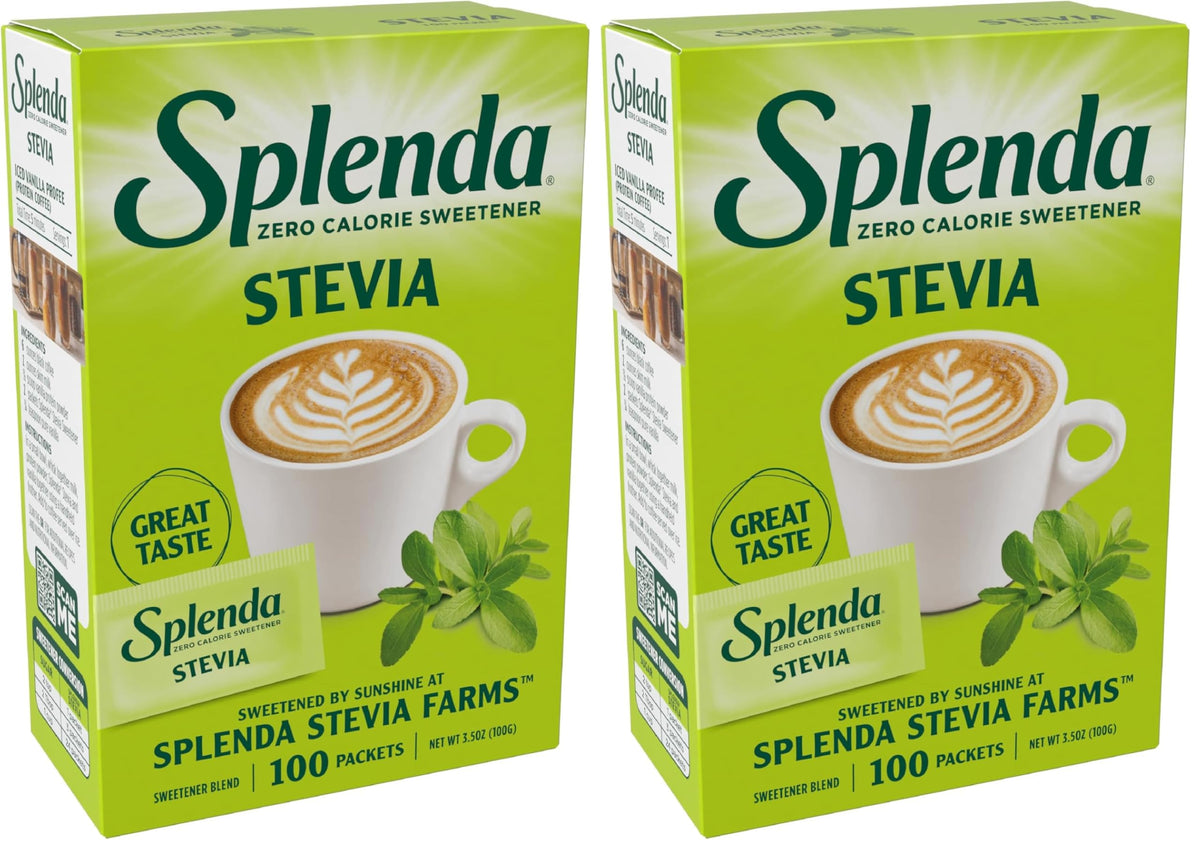 Stevia Zero Calorie Sweetener by SPLENDA – 100 Count (Pack of 2), Pack of 200, Model TL-GMLW-H1PH