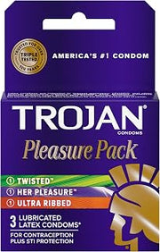 TROJAN Pleasure Pack, 3 Count