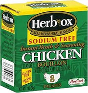 Herb-Ox Chicken Instant Broth & Seasoning, Sodium Free, 8-Count Packets (Pack of 12)