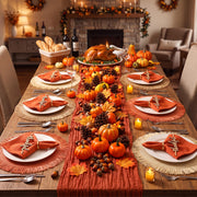 Batiyeer Thanksgiving Table Setting Kit, 71 Pieces, Terracotta