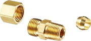 BrassCraft 68-4-2X 1/4 OD by 1/8-Inch Male Reducing Adapter Lead-Free, Rough Brass