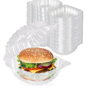 Stock Your Home 5" x 5" - 100 Count / Clear / 0.1 ounces Clamshell Take Out Containers