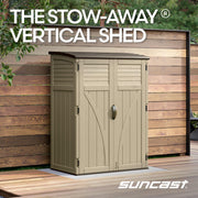 Suncast Taupe / 54 CU FT. / Outdoor,Garden Storage Sheds