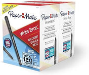 Paper Mate Ballpoint Pens, Write Bros. Black Ink Pens, Medium Point (1.0mm), 120 Count
