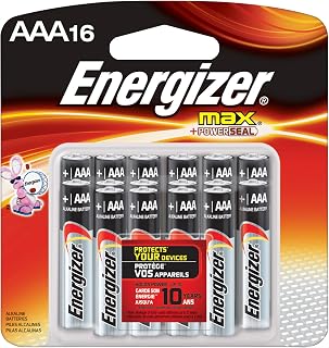 Energizer AAA Batteries, Triple A Battery Max Alkaline (16 Count)