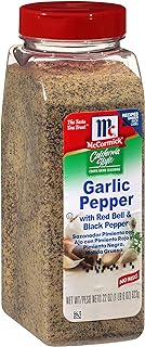 McCormick California Style Garlic Pepper with Red Bell & Black Pepper Coarse Grind Seasoning, 22 oz