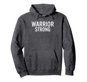 Curtis Warriors Strong Pullover Hoodie by Curtis Warriors Official High School Gear – Polyester, Grey, Model 0GHVB7JT2MT
