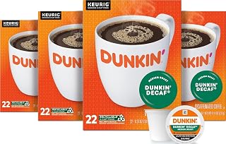 Dunkin' Dunkin’ Decaf Medium Roast Coffee, Keurig K-Cup Pods, 88 Count