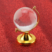 Round Crystal Glass Globe World Map Sphere Decor by Xixian – Gold, Model Xixianxrncwz8j7b-01
