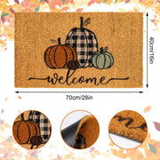 Whaline Fall Doormat, Coir Pumpkin Design, 16 x 28 Inch