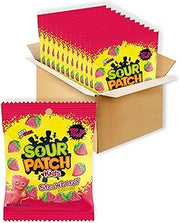 Sour Patch Kids Strawberry Soft & Chewy Gummy Candy, Bulk Candy, 12 - 3.6 oz Bags