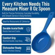 Carlisle FoodService Products 8 Ounces / Blue / Flat Cooking Spoons