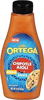 Ortega Creamy Taco Sauce, Chipotle Aioli, 9 Ounce