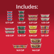 EasyStore Containers by Rubbermaid – 44-Piece, 4.92 cups, Plastic, Easy Store, Pack of 24