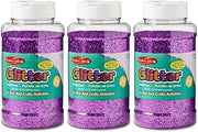 CLI Charles Leonard Creative Arts Glitter, Purple, Pack of 3 (1 lb) Bottles (CHL41160-3)