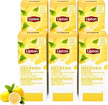 Lipton Lemon Flavor Herbal Tea - 28 tea bags per box, 6 boxes per case