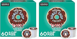 The Original Donut Shop Dark Keurig Single-Serve K-Cup Pods, Dark Roast Coffee, (Pack of 120)